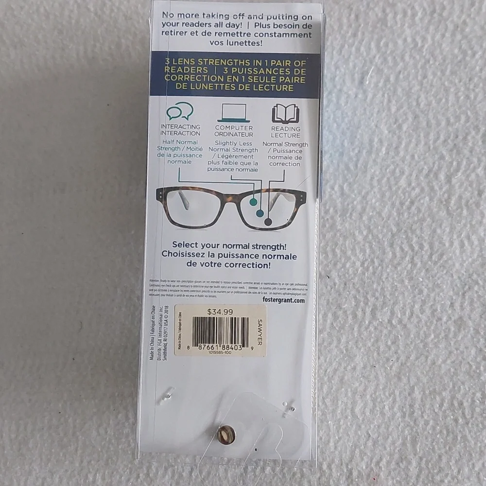 Foster Grant Multi Focus Reading Glasses NWT